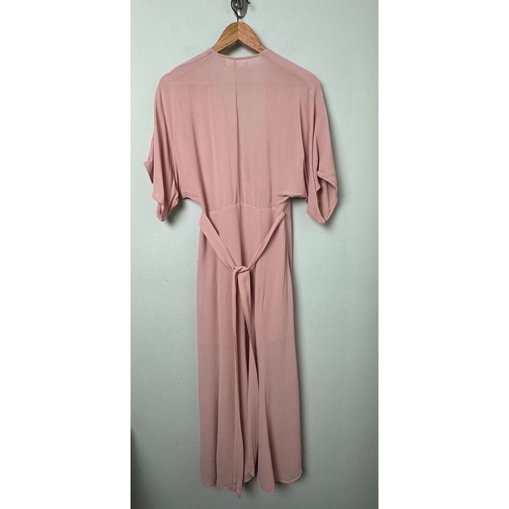 Reformation Winslow Maxi Wrap Dress in Blush Pink Size XS Ethereal Balletcore - Picture 6 of 12